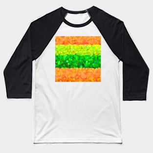 Sparkle and Glitter Orange and Green Baseball T-Shirt